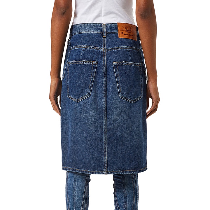 DIESEL（ディーゼル） デニムスカート レディース ウォッシュ加工 膝丈