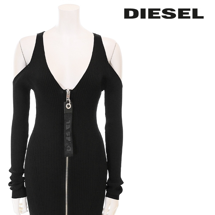 ディーゼル DIESEL ニットワンピース レディース リブニット