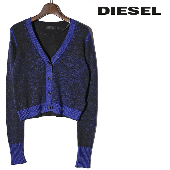 ディーゼル DIESEL ニットカーディガン レディース ウール混 メランジ