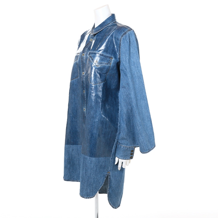 DIESEL（ディーゼル） デニムシャツワンピース レディース 前身頃