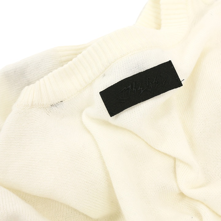 【美品】DIESEL レディース ニット カラーコントラスト オープンデザイン DIESEL ☆ レディース M-Areesa ロゴ 長袖 ニット セーター 3色