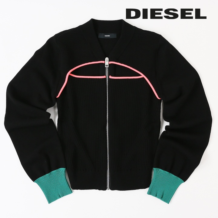 ディーゼル DIESEL 長袖ニットカーディガン レディース フロントカット