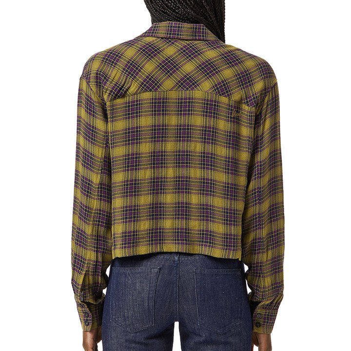 ディーゼル DIESEL チェックスプリングコートブラウス Sサイズ DIESEL ディーゼル 長袖シャツブラウス レディース チェック柄
