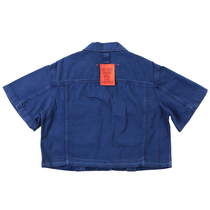 値下げ中8-1【美品】DIESEL ディーゼル半袖デニムシャツ DIESEL ディーゼル 半袖デニムシャツ レディース ウォッシュ加工