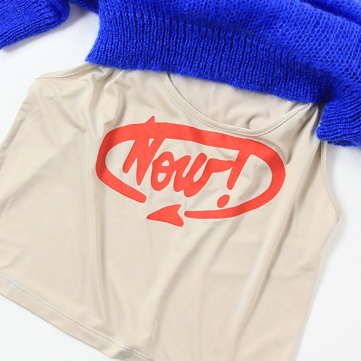 ディーゼル DIESEL ニットレイヤードタンクトップ レディース スリムフィット クロップド M-ORANGE DIESEL ディーゼル ニットレイヤードタンクトップ レディース