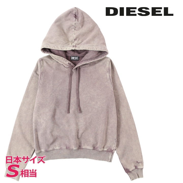 DIESEL◆パーカー/M/コットン/YLW/F-REGGY-HOOD-C10 DIESEL ディーゼル プルオーバースウェットパーカー レディース
