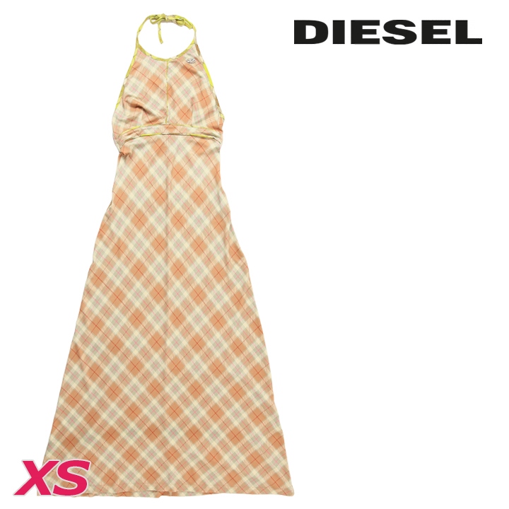 DIESEL（ディーゼル） マキシワンピース レディース チェック柄 