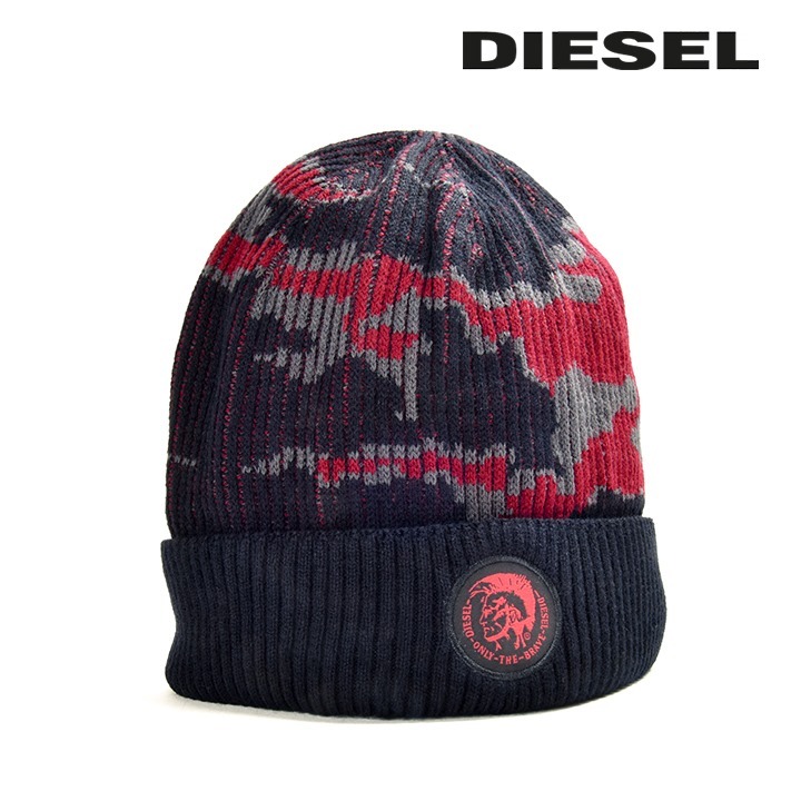 DIESEL ディーゼル ニットキャップ 帽子 メンズ ACミランコラボ