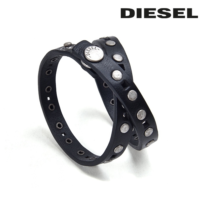 DIESEL（ディーゼル） レザーブレスレット メンズ 牛革 本革
