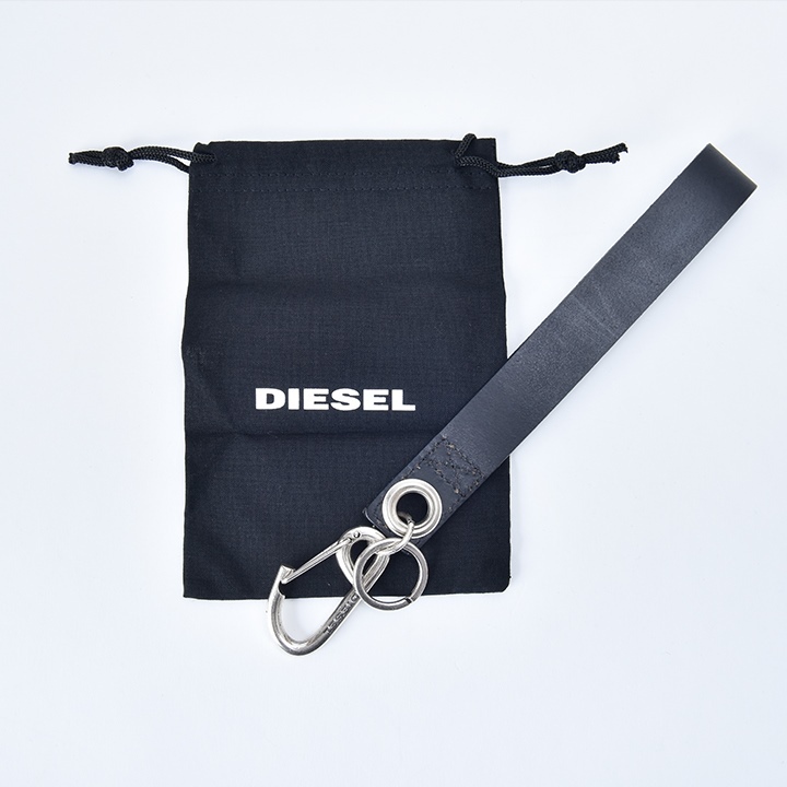 DIESEL ディーゼル ストラップキーホルダー メンズ 牛革 本革