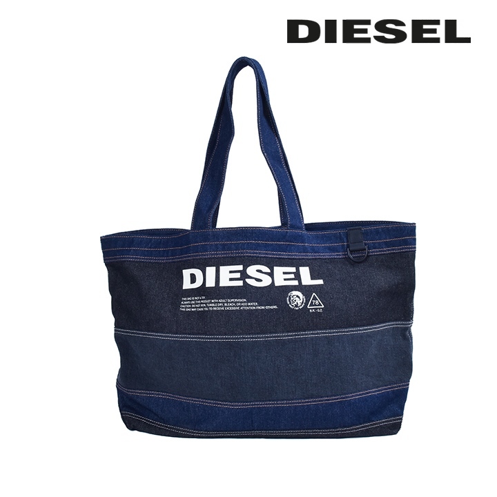 DIESEL D-THISBAG デニムトートバッグ ブラック DIESEL ディーゼル トートバッグ 鞄 メンズ レディース 男女兼用