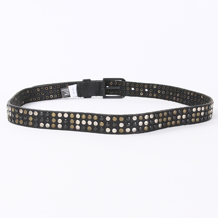 DIESEL（ディーゼル） ナローレザーベルト メンズ ヴォンテージ加工