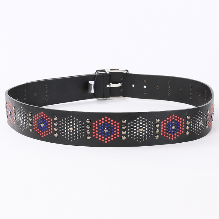 DIESEL（ディーゼル） スタッズレザーベルト メンズ 牛革 本革