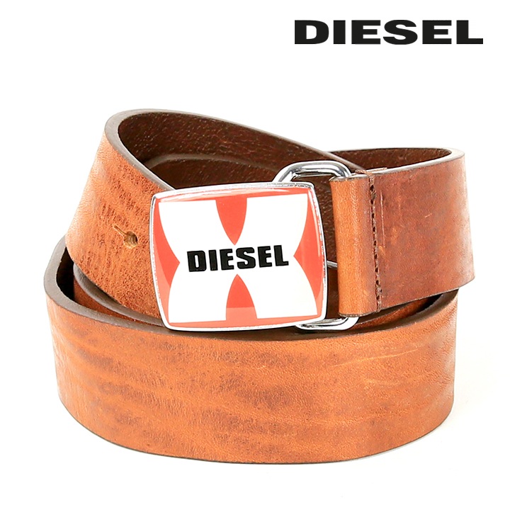 ★売切最終価格★♂新品・レザーベルト♂【 DIESEL ディーゼル】コンチョ 楽天市場】【送料無料】DIESEL ディーゼル ベルト レザー メンズ