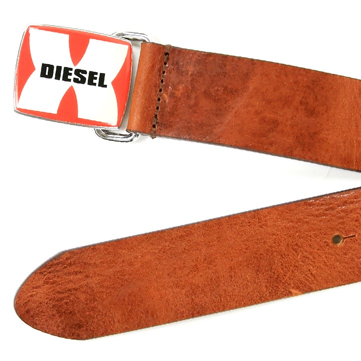 DIESEL レザーベルト 90/95 正規品 DIESEL ディーゼル ベルト 未使用品 90/36 RN93243 CA25594
