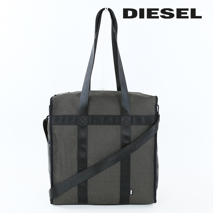 disel DIESEL ビジネスバッグ　ショルダーバッグ　2way 皮　黒 DIESEL（ディーゼル） ショッパーバッグ 鞄 メンズ レディース 男女