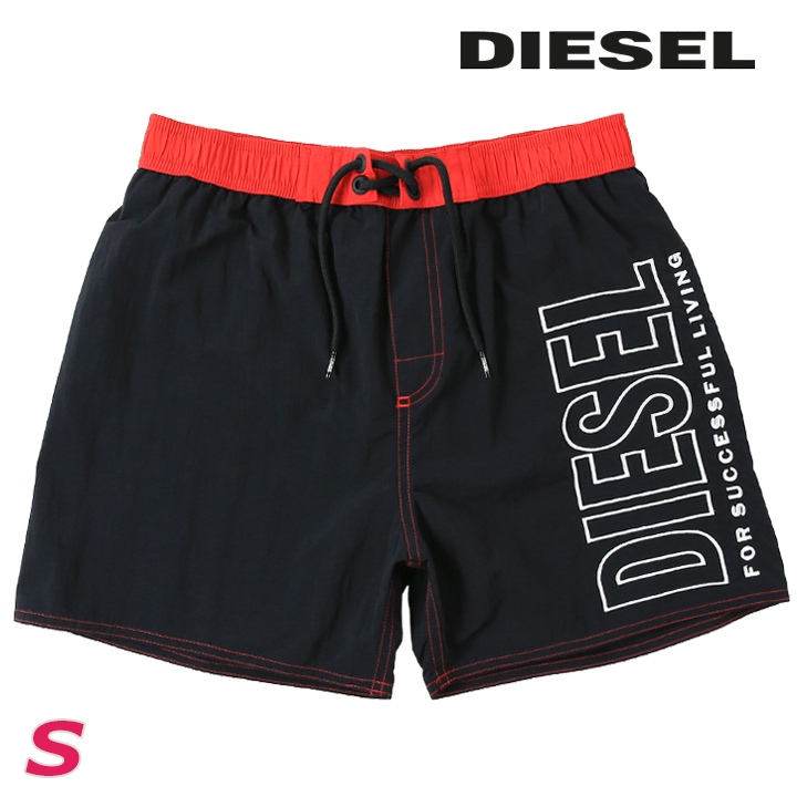 洗練されたデザインDIESEL　ビーチウェア　Bmbx-Nico　ブラック　XL 洗練されたデザインDIESEL ビーチウェア Bmbx-Nico ブラック XL