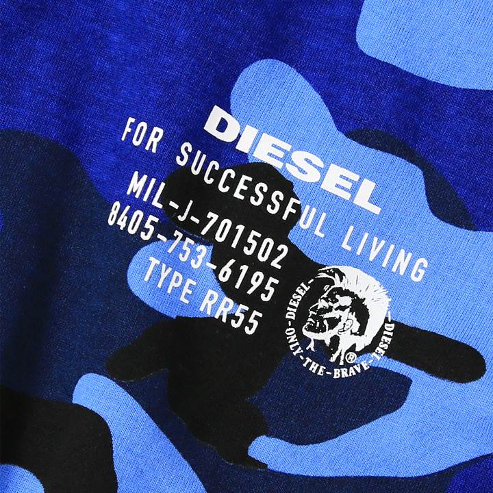 ディーゼル DIESEL 半袖Tシャツ カットソー メンズ カモフラージュ柄 迷彩柄 UMLT-DIEGOS