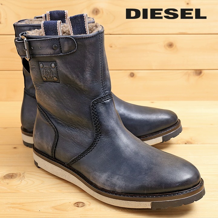 ディーゼル DIESEL レザーブーツ シューズ 靴 メンズ 本革 赤耳