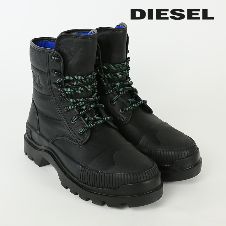 ディーゼル DIESEL レザーブーツ 靴 メンズ 牛革 本革 レースアップ