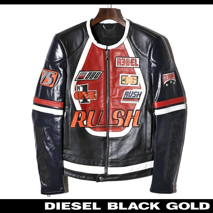 ディーゼルブラックゴールド DIESEL BLACK GOLD レザージャケット