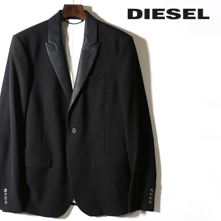 ディーゼル DIESEL テーラードジャケット メンズ 襟切替 シングル