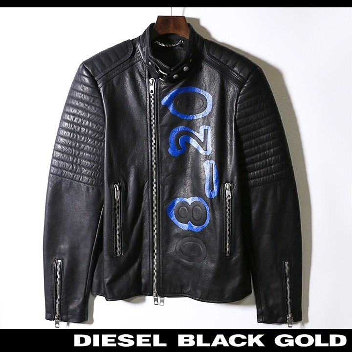 ディーゼルブラックゴールド DIESEL BLACK GOLD レザージャケット