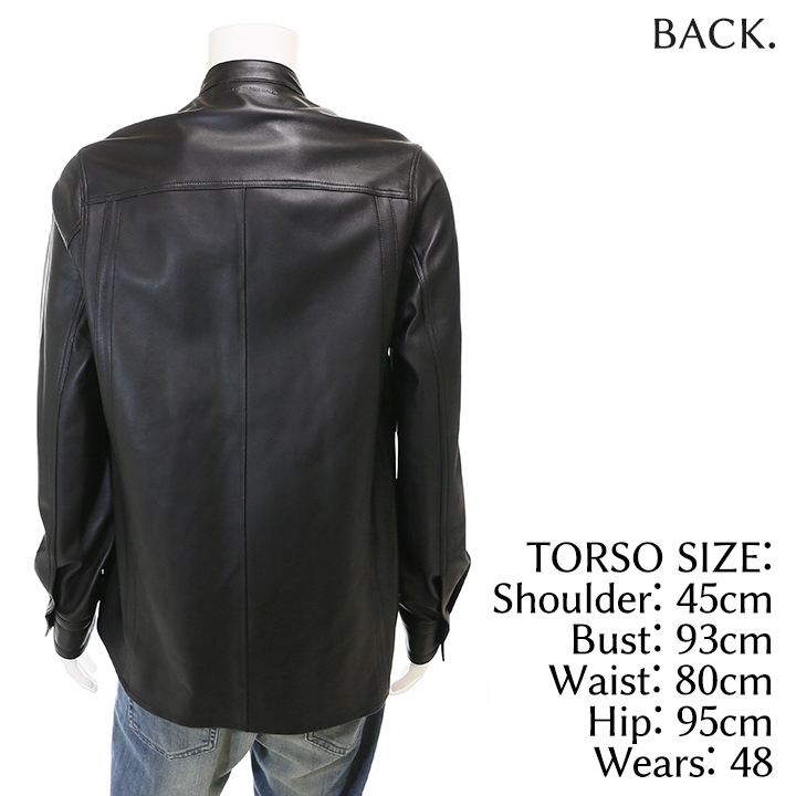 ディーゼルブラックゴールド DIESEL BLACK GOLD レザーシャツ 