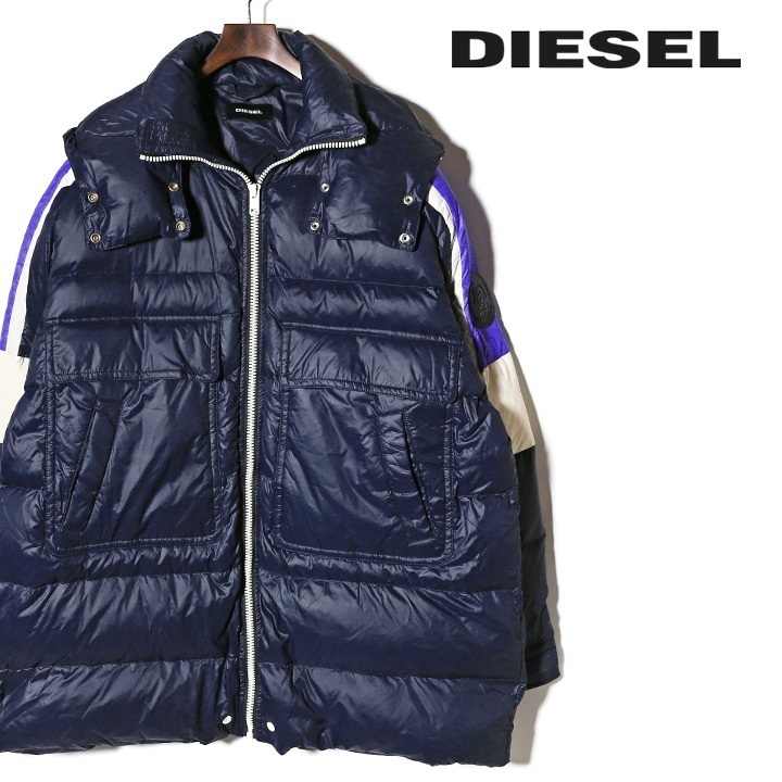 ディーゼル DIESEL ダウンジャケット メンズ ビッグポケット リアル 