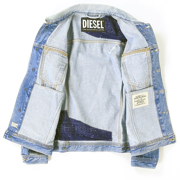 2020年のクリスマス ジャケット DIESEL デニム クラッシュ ジャケット