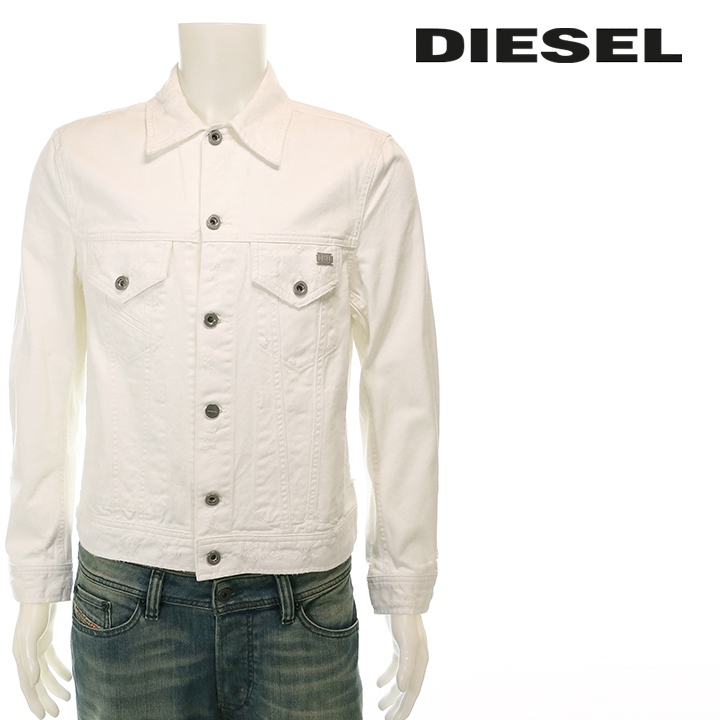 DIESEL ディーゼル デニムジャケット メンズ クラッシュダメージ