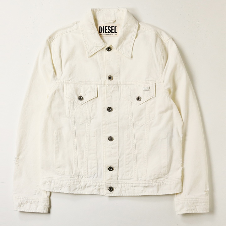 DIESEL ディーゼル デニムジャケット メンズ クラッシュダメージ