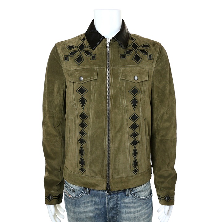 DIESELTRIBEディーゼルスウェードレザージャケットフェードブラック黒短丈 DIESELTRIBEディーゼルスウェードレザージャケットフェードブラック黒