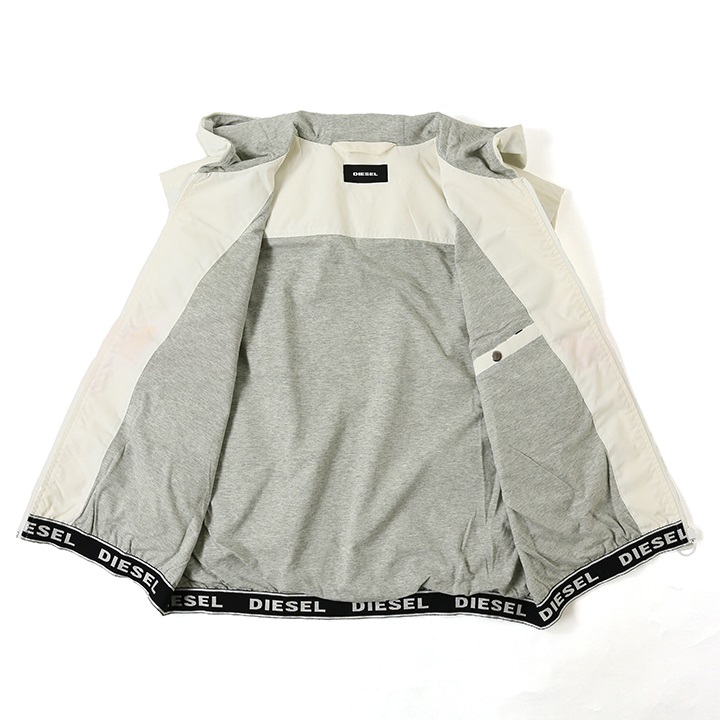 DIESEL グレー ジッパーベスト DIESEL グレー ジッパーベスト ディーゼルベストメンズの