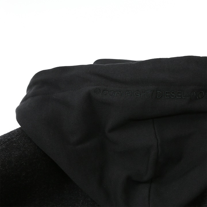 DIESEL（ディーゼル） ロングコート メンズ フード付き カットオフ