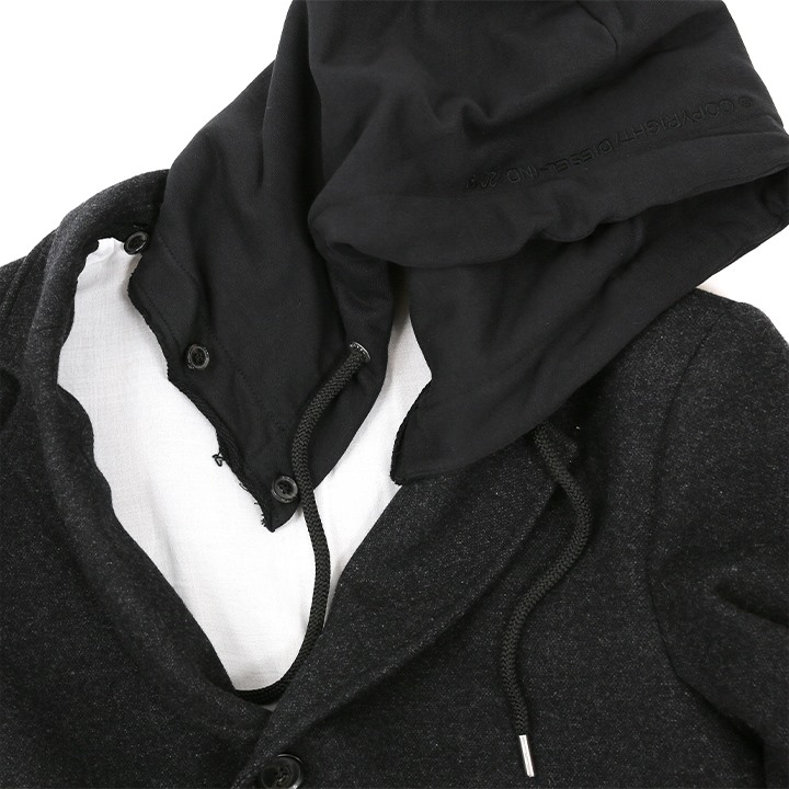 得価，SALE DIESEL◇コート/48/ポリエステル/BLK/00E8F200