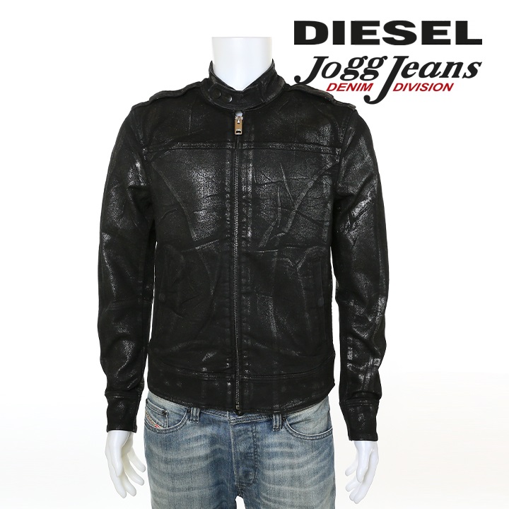 ディーゼル DIESEL デニムジャケット メンズ シルバーラメ