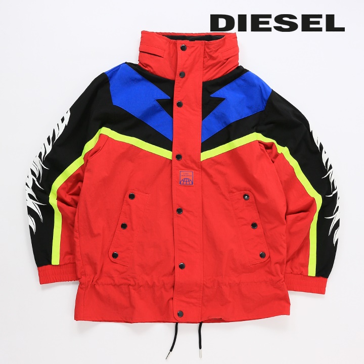 ディーゼル DIESEL ナイロンジャケット メンズ メッシュ裏地 フード収納 J-BENDER