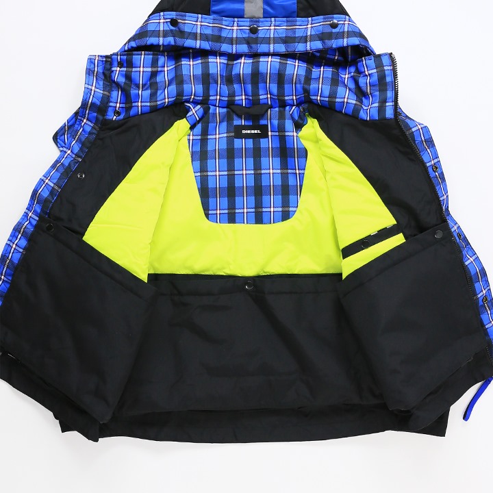 DIESEL（ディーゼル） 中綿入りナイロンジャケット メンズ 裾ジップ