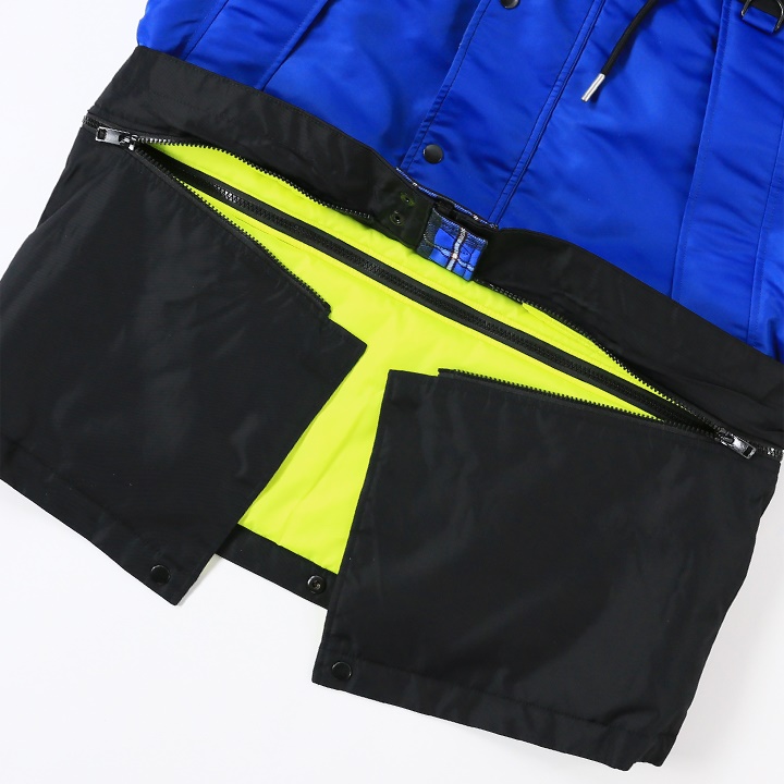 DIESEL（ディーゼル） 中綿入りナイロンジャケット メンズ 裾ジップ