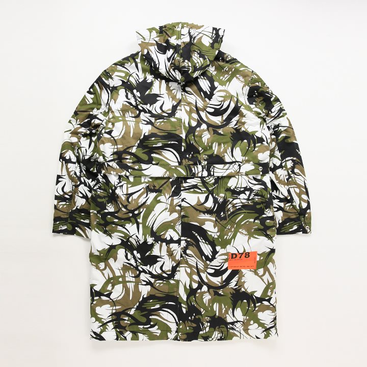 【あさひ】 新品 DIESEL ディーゼル カモフラージュ ダウン 2T DIESEL（ディーゼル） 中綿ロングコート メンズ ライナーベスト付き