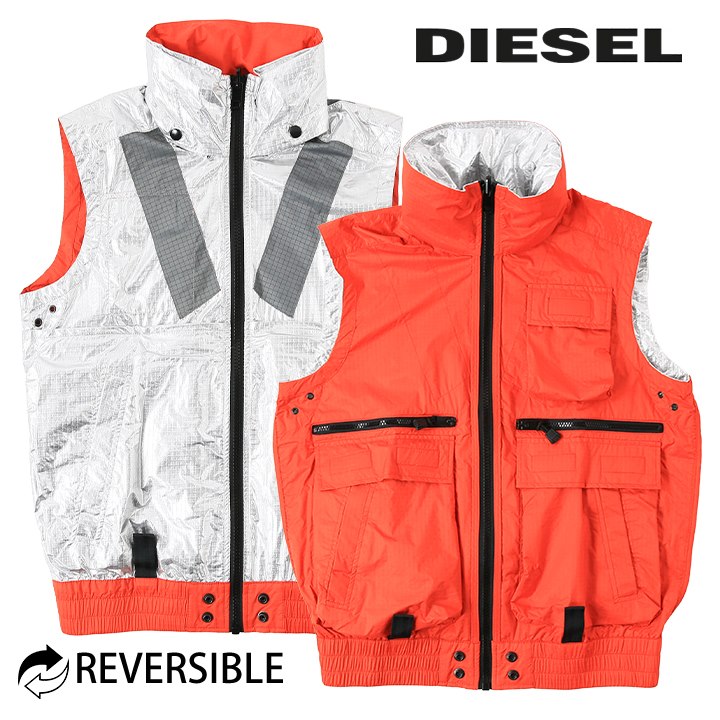 diesel スリーブレスジャケット DIESEL（ディーゼル） ノースリーブジャケット ベスト メンズ