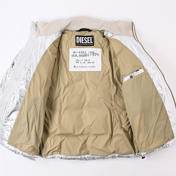 メタリックジャンパー　ディーゼル DIESEL（ディーゼル） ダウンジャケット メンズ メタリックカラー