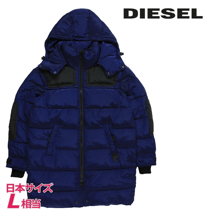 ディーゼル　DIESEL コート　L size DIESEL ディーゼル 中綿コート メンズ バックプリント 切替