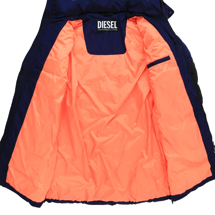 ディーゼル　DIESEL コート　L size DIESEL ディーゼル 中綿コート メンズ バックプリント 切替