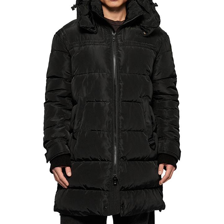 DIESEL ディーゼル 中綿コート メンズ バックプリント 切替