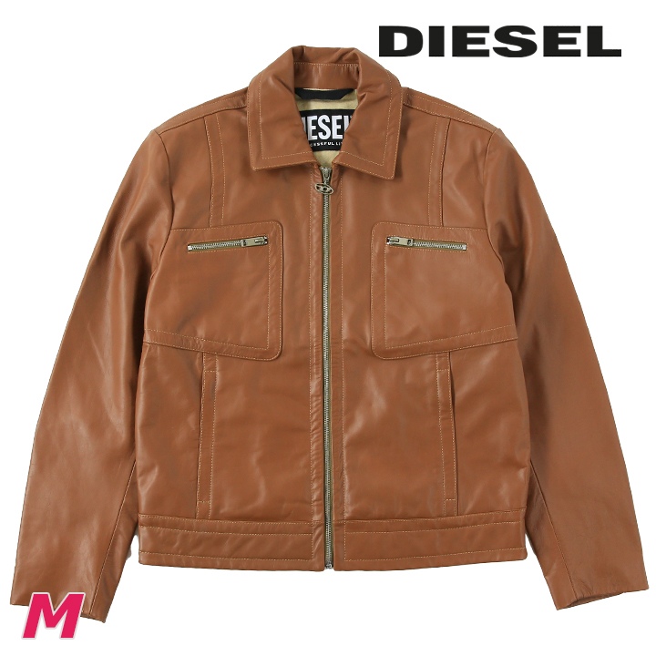 DIESEL ダブルジップフード　ジャケット 楽天市場】□DIESEL ディーゼル メンズ□羊革 本革 チェック柄
