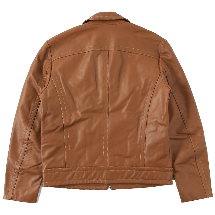 美品 ディーゼル レザージャケット ジップアップ カウレザー DIESEL ディーゼル レザージャケット メンズ 牛革 本革 オーバル