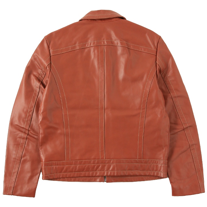 美品 ディーゼル レザージャケット ジップアップ カウレザー DIESEL ディーゼル レザージャケット メンズ 牛革 本革 オーバル