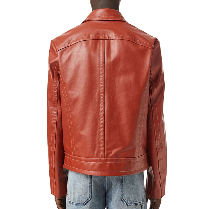 美品 ディーゼル レザージャケット ジップアップ カウレザー DIESEL ディーゼル シープスキンレザージャケット メンズ 羊革